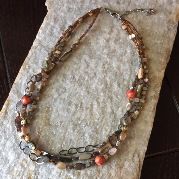 Silpada Fiesta Fun Coral Necklace - Picture 1 of 8